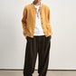 Wool blend herringbone pattern relaxed fit pants | 2 color