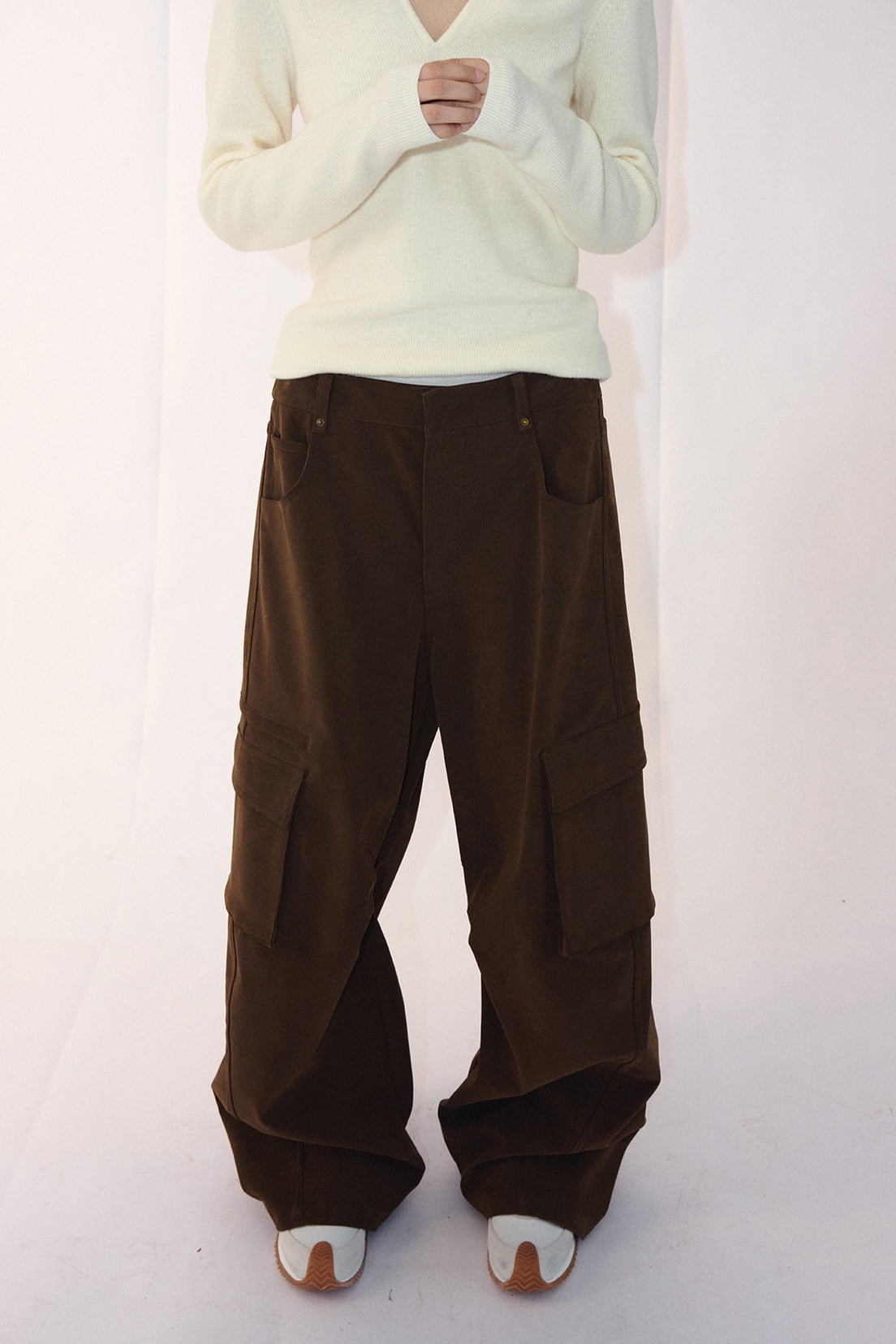 Wide leg big pocket pants | 2 color