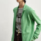Wool blend slouchy fit dual-zip cardigan | 8 color