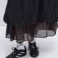 Cotton blend layered effect cloud-like dress | 3 color