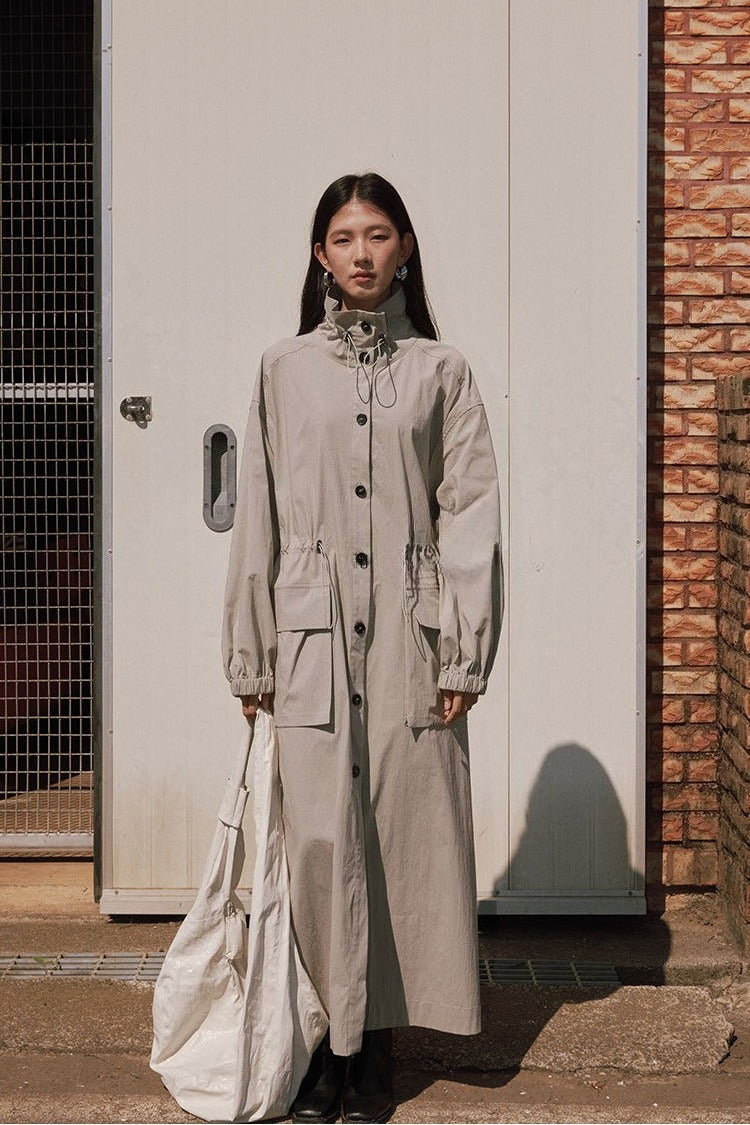 Cotton-nylon lightweight trench | 3 color