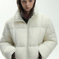 Stand-up collar chic style short down jacket | 4 color