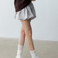 Cotton blend cute mini skirt pants | 4 color