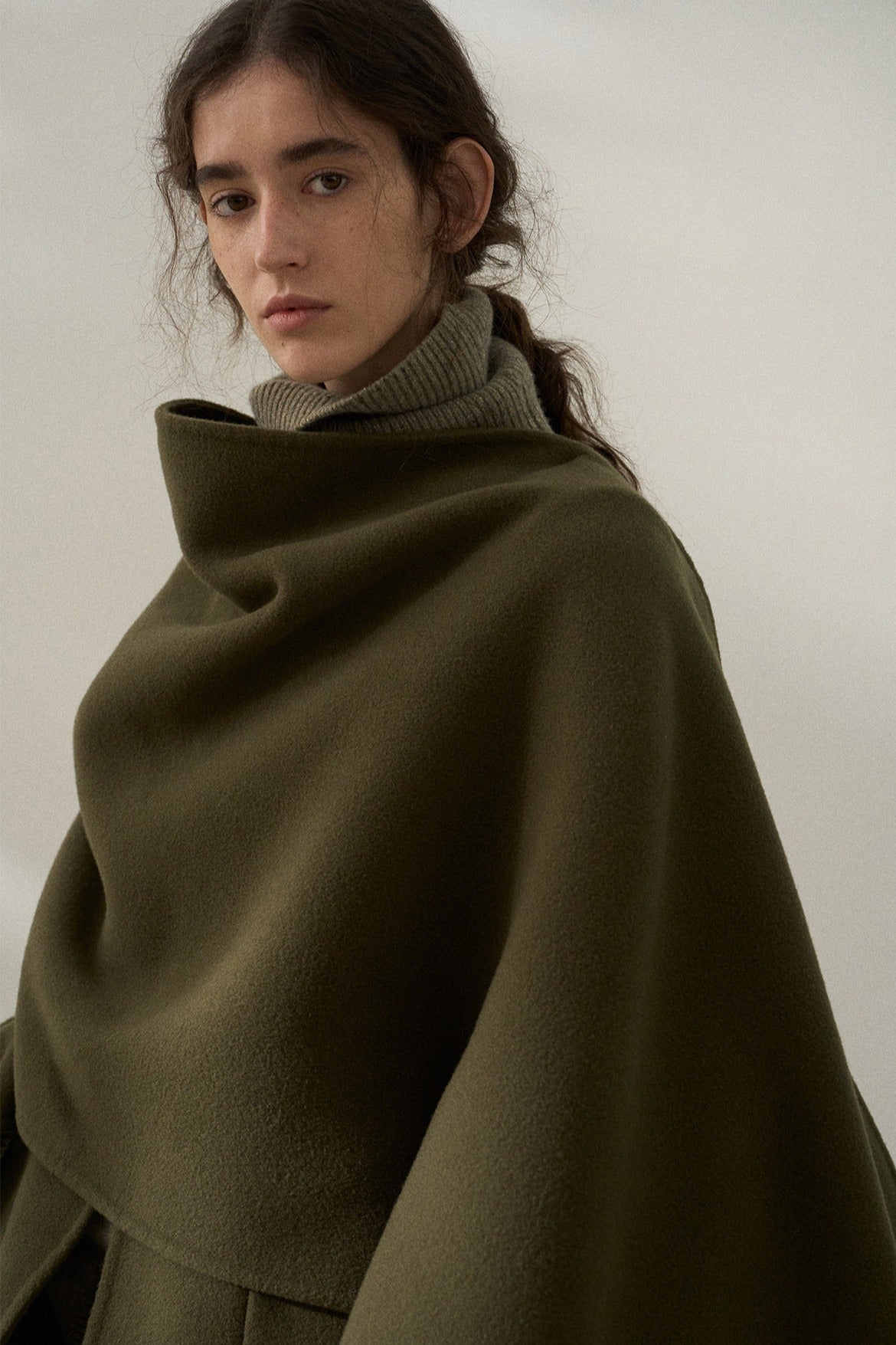 100% wool two-piece scarf and coat | 3 olor