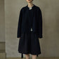 Wool blend funnel collar elegant jacket | 3 color