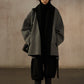 Wool blend loose-fit batwing silhouette jacket | 2 color