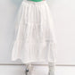 Cotton blend wrinkle texture cake skirt | 3 color
