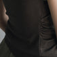 Cotton blend semi-high neck waisted t-shirt | 5 color