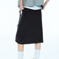 100% wool A-line straight skirt | 3 color