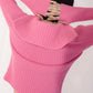 100% wool rib knit slim fit sweater | 2 color