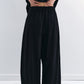 Viscose blend cool feel banana-shape loose pants | 4 color