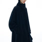 Wool-silk-angora double-face coat with a scarf | 2 color