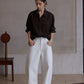 Lyocell blend matte finish drape shirt | 5 color