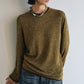 Acrylic-linen fake two-piece lightweight knitwear | 3 color