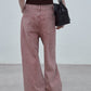 100% cotton straight wide-leg jeans | 2 color