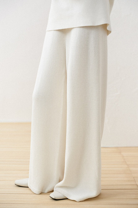 100% wool sleek straight leg pants | 3 color