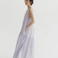 Lyocell blend voluminous airy maxi sleeveless dress | 4 color