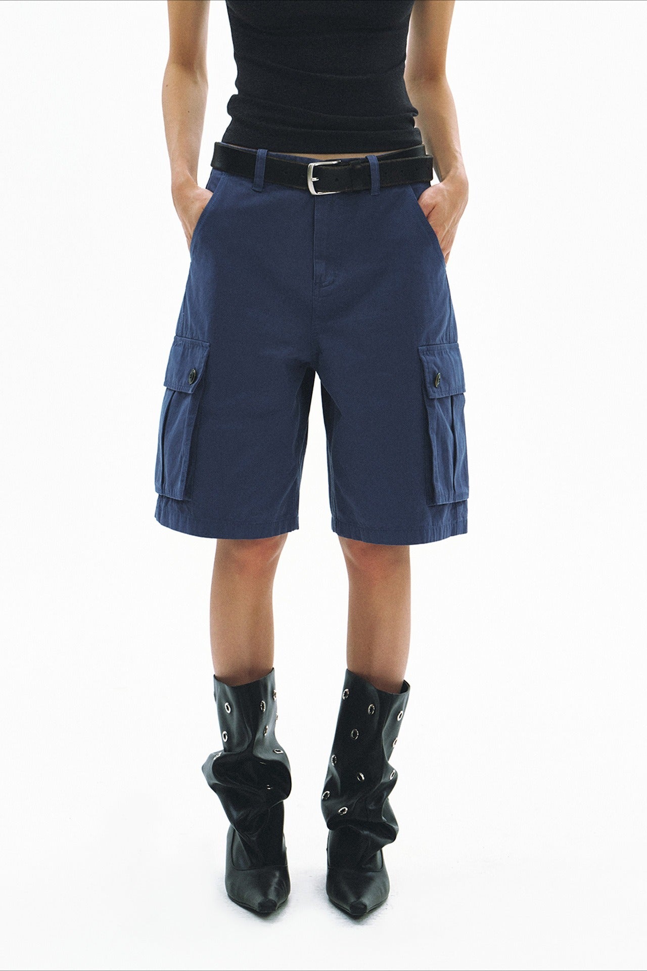 High-twist cotton shorts | 3 color
