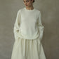 Wool blend classic round neck sweater | 6 color