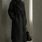 Classic 100% wool double-faced waist-cinched coat | 2 color