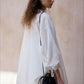 Cotton blend textured and sheer loose shirt | 3 color