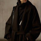 Wool blend loose-fit batwing silhouette jacket | 2 color