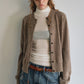 100% wool classic fit knit cardigan | 4 color