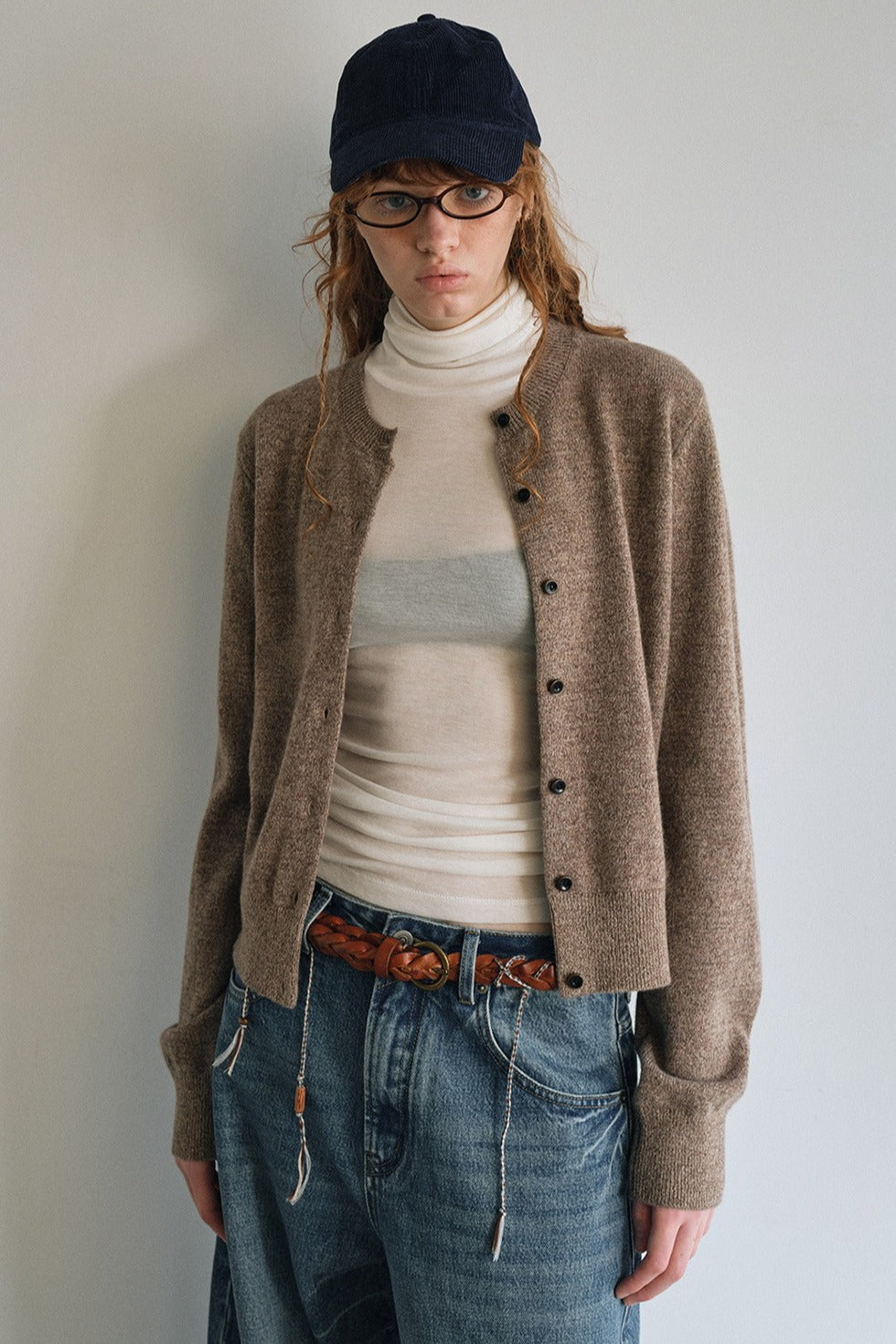 100% wool classic fit knit cardigan | 4 color