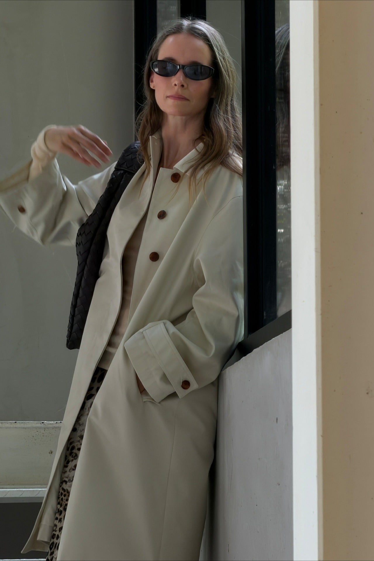 Supima cotton mid-length trench | 2 color