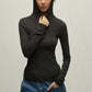 Wool containing soft touch hoodie knitwear | 3 color