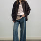 100% cotton mid-length lace trim hem shirt | 3 color