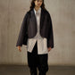 Wool-alpaca structured fit cropped jacket | 4 color