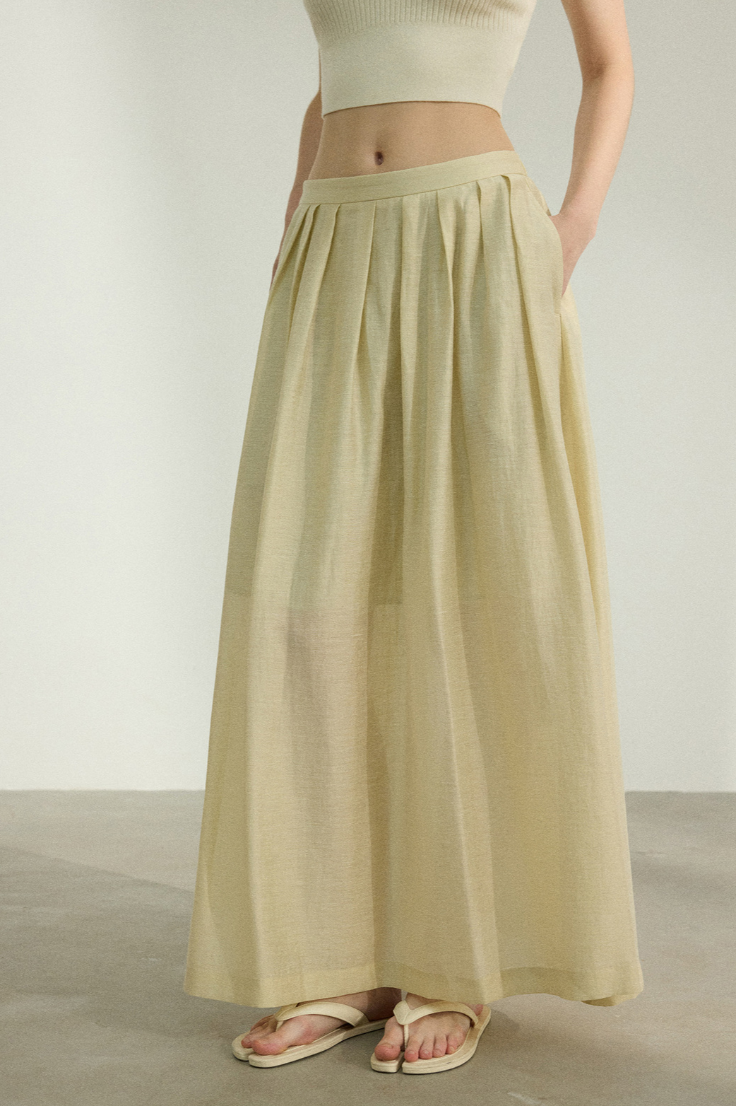 Raime blend lyocell skirt | 2 color