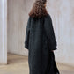 Wool blend single-faced fabric ultra-loose fit overcoat | 4 color