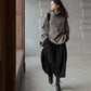 100% wool loose-fit high neck sweater