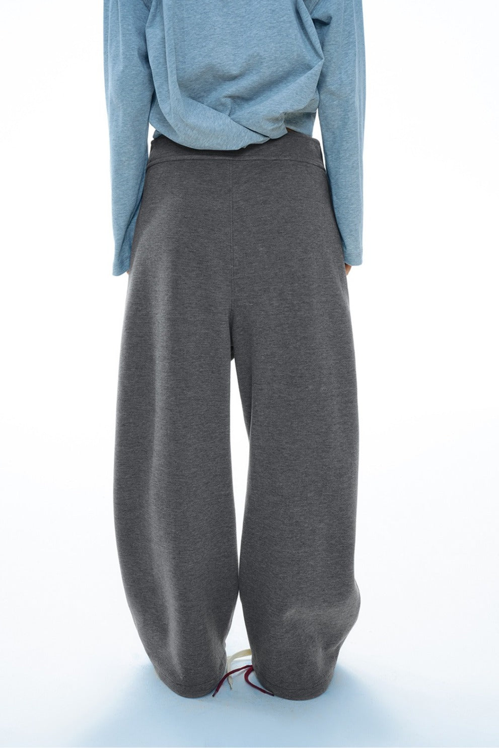 Sickle shaped wide-leg casual pants | 3 color