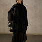 Wool blend batwing silhouette relaxed fit jacket | 2 color