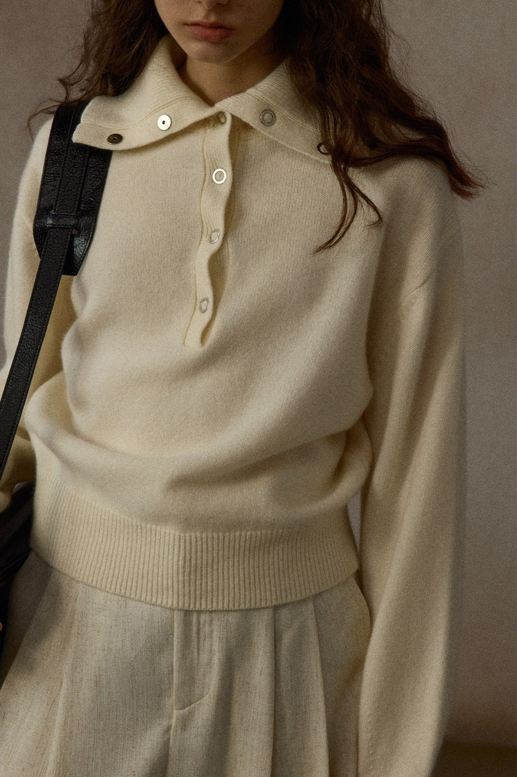 100% wool turtleneck warm sweater | 2 color