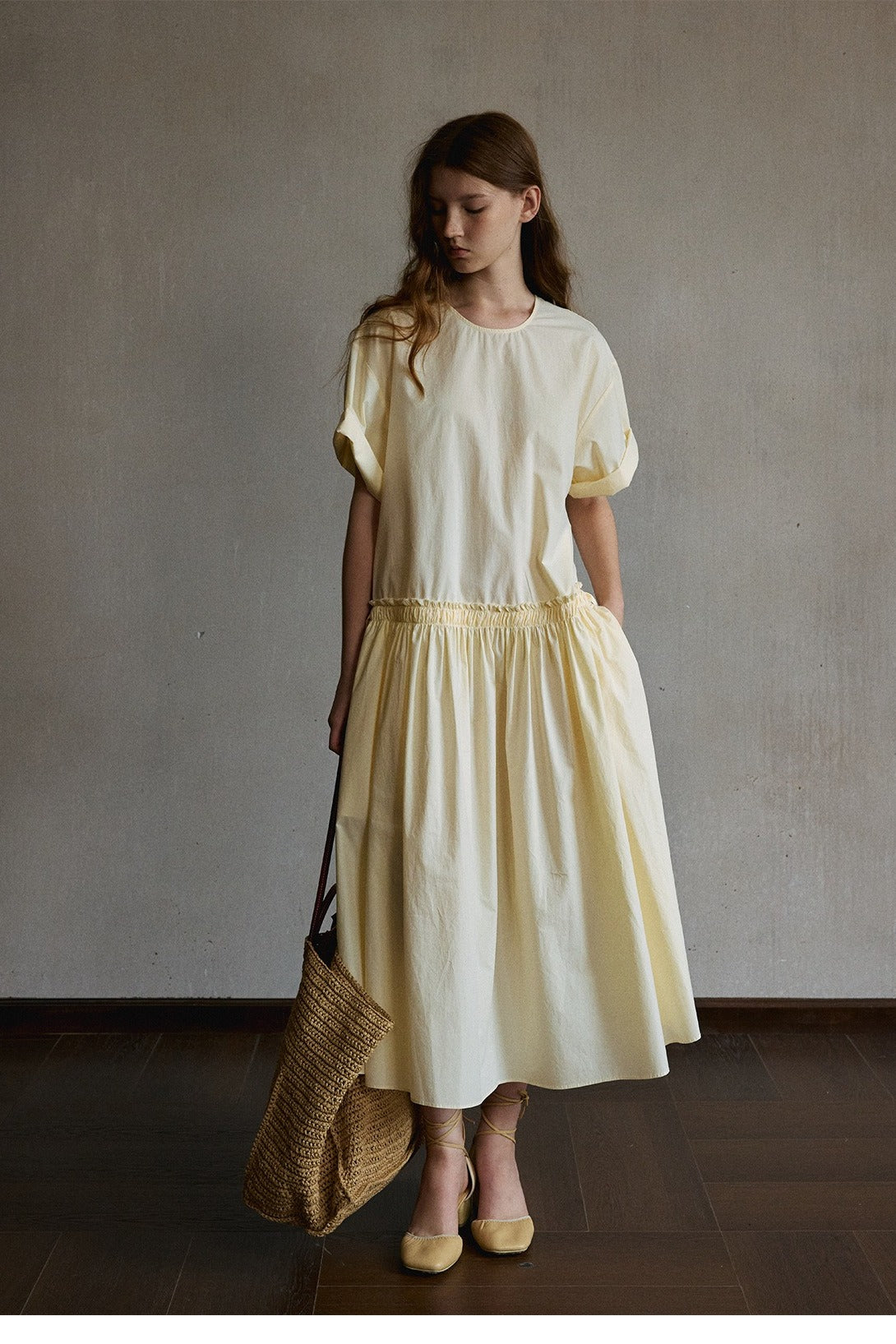 100% cotton relaxed maxi dress | 3 color