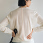 Wool blend back lines loose fit knitwear | 6 color