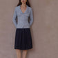 Lyocell blend large lapel ribbed cardigan | 4 color