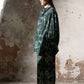 Lyocell blend romantic elegant leaf print skirt | 2 color
