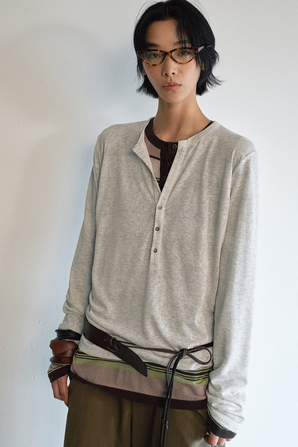 Lyocell blend lightweight loose T-shirt | 5 color