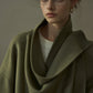 Wool riched loose fit drape collar jacket | 3 color