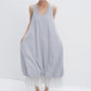 Cotton blend layered effect cloud-like dress | 3 color