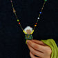 Hand-crocheted plush pendant necklace | 2 color