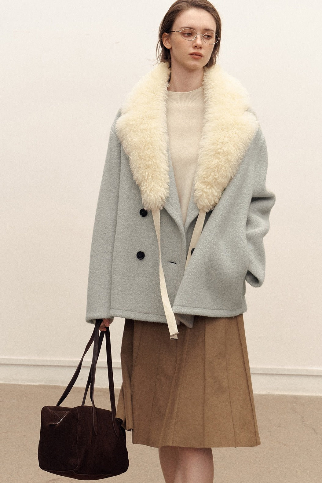 Plush wool neck warmer | 2 color