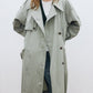 Cotton-nylon lightweight trench coat | 2 color