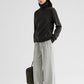 Sleek relaxed fit frayed hem wide leg pants | 2 color