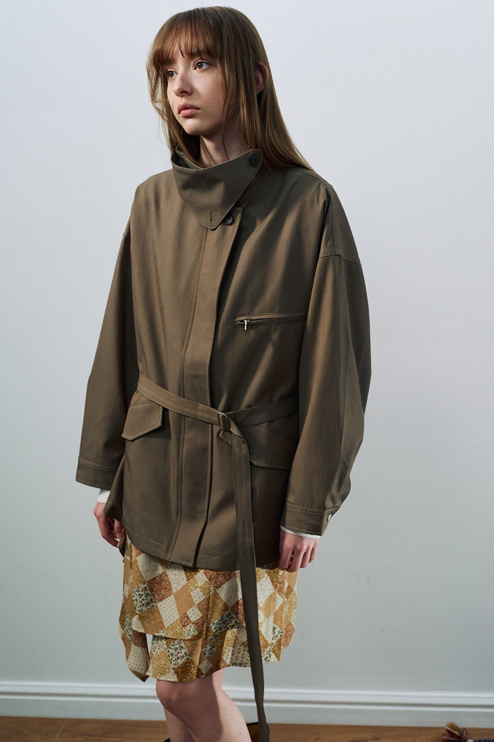 Viscose-cotton utility jacket | 3 color